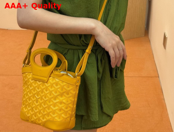 Goyard Beluga Mini Bag in Yellow Goyardine Canvas and Chevroches Calfskin Replica