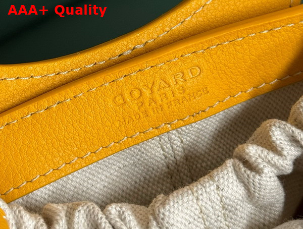 Goyard Beluga Mini Bag in Yellow Goyardine Canvas and Chevroches Calfskin Replica