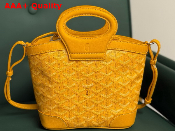 Goyard Beluga Mini Bag in Yellow Goyardine Canvas and Chevroches Calfskin Replica