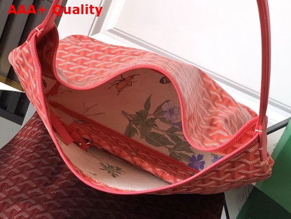 Goyard Boheme Hobo Bag in Fuchsia Goyardine Canvas and Chevroches Calfskin Limited Edition for 2025 Replica