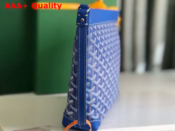 Goyard Conti Pouch in Sky Blue Goyardine Canvas and Chevroches Calfskin Replica