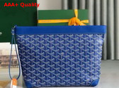 Goyard Conti Pouch in Sky Blue Goyardine Canvas and Chevroches Calfskin Replica