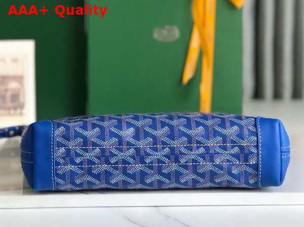 Goyard Conti Pouch in Sky Blue Goyardine Canvas and Chevroches Calfskin Replica