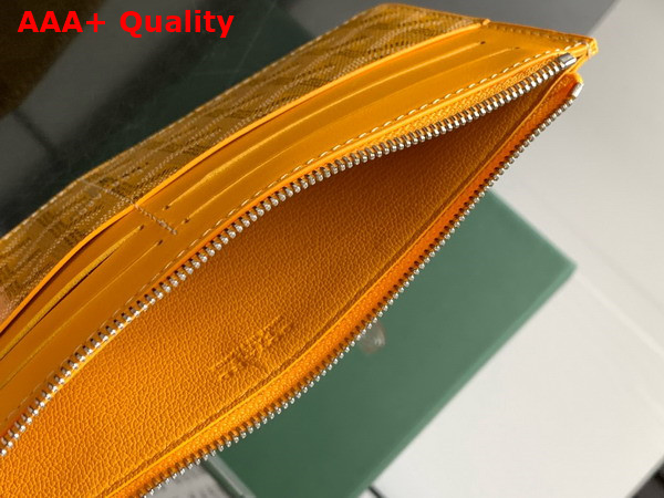 Goyard Insert Louise in Yellow Goyardine Canvas and Vauzelles Calfskin Replica