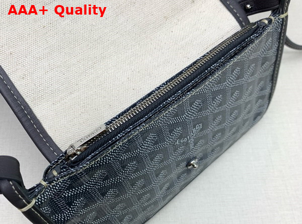 Goyard Plumet Pocket Wallet in Grey Goyardine Canvas and Chevroches Calfskin Replica