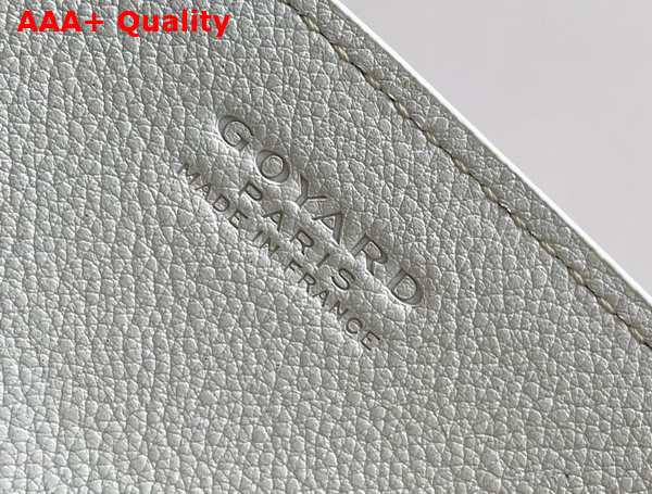 Goyard Rouette Structure Mini Bag in White Goyardine Canvas and Chevroches Calfskin Replica