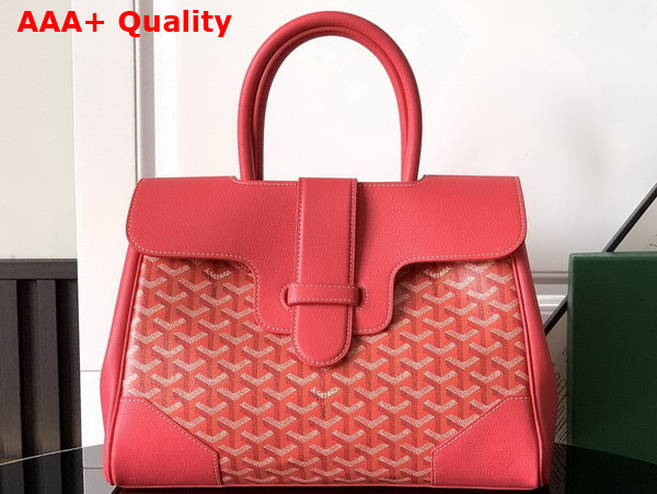 Goyard Saigon Tote Bag in Fuchsia Goyardine Canvas and Chevroches Calfskin Limited Edition for 2025 Replica