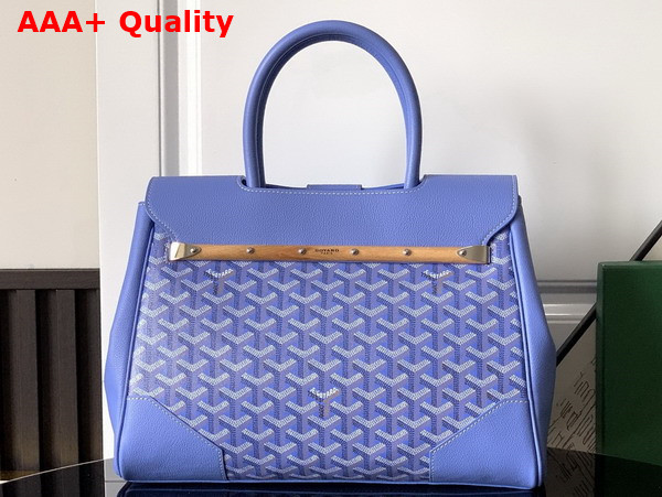 Goyard Saigon Tote Bag in Iris Goyardine Canvas and Chevroches Calfskin Limited Edition for 2025 Replica