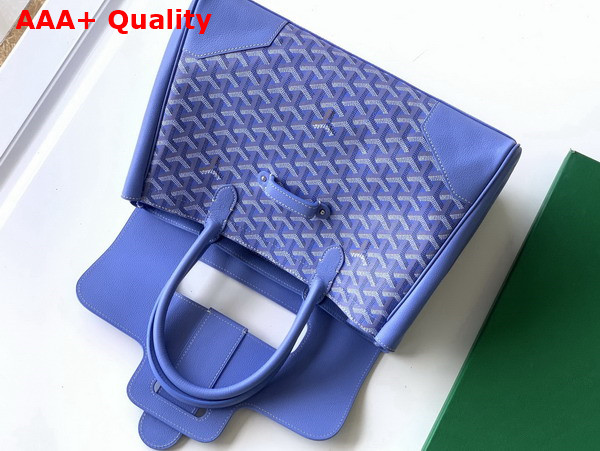 Goyard Saigon Tote Bag in Iris Goyardine Canvas and Chevroches Calfskin Limited Edition for 2025 Replica
