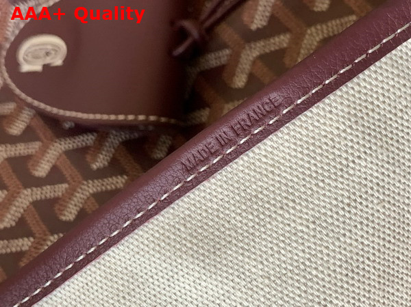 Goyard Saint Louis GM Bag in Burgundy Goyardine Canvas and Chevroches Calfskin Replica