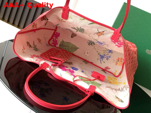 Goyard Saint Louis GM Bag in Fuchsia Goyardine Canvas and Chevroches Calfskin 2025 Limited Edition Replica