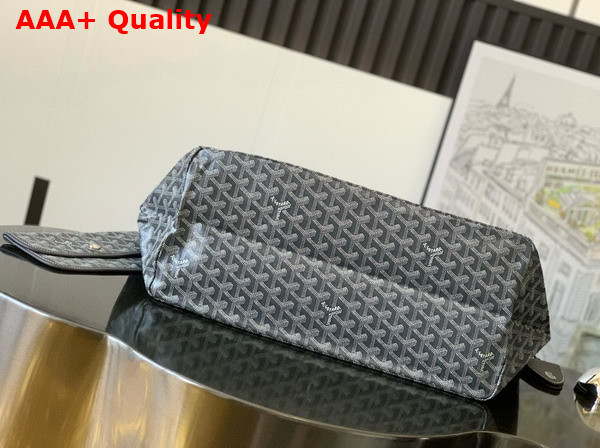 Goyard Saint Louis GM Bag in Grey Goyardine Canvas and Chevroches Calfskin Replica