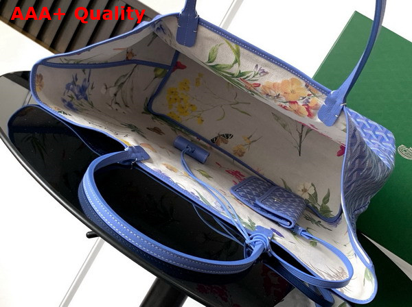 Goyard Saint Louis GM Bag in Iris Goyardine Canvas and Chevroches Calfskin 2025 Limited Edition Replica