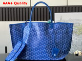 Goyard Saint Louis GM Bag in Sky Blue Goyardine Canvas and Chevroches Calfskin Replica