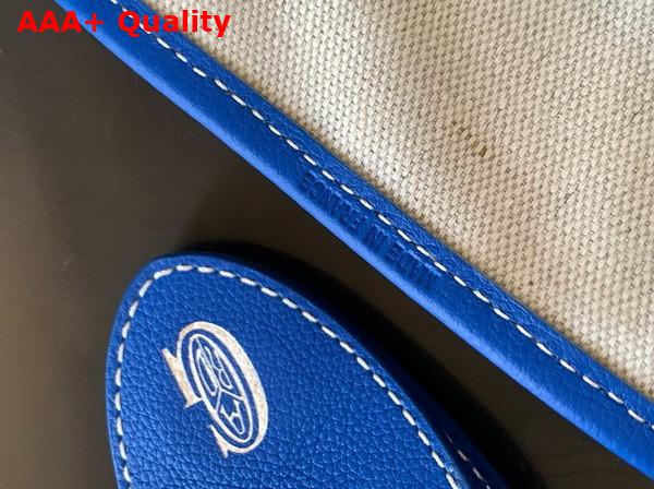 Goyard Saint Louis GM Bag in Sky Blue Goyardine Canvas and Chevroches Calfskin Replica