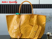 Goyard Saint Louis GM Bag in Yellow Goyardine Canvas and Chevroches Calfskin Replica