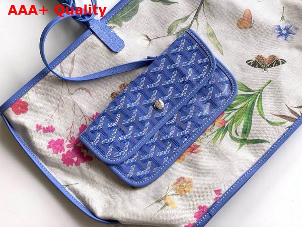 Goyard Saint Louis PM Bag in Iris Goyardine Canvas and Chevroches Calfskin 2025 Limited Edition Replica