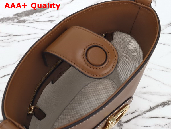 Gucci 73 Mini Bucket Bag in Brown Leather 833665 Replica