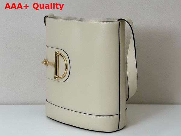 Gucci 73 Small Bucket Bag in White Leather 833660 Replica