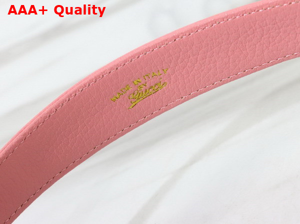 Gucci Aphrodite Medium Shoulder Bag in Light Pink Leather 726274 Replica
