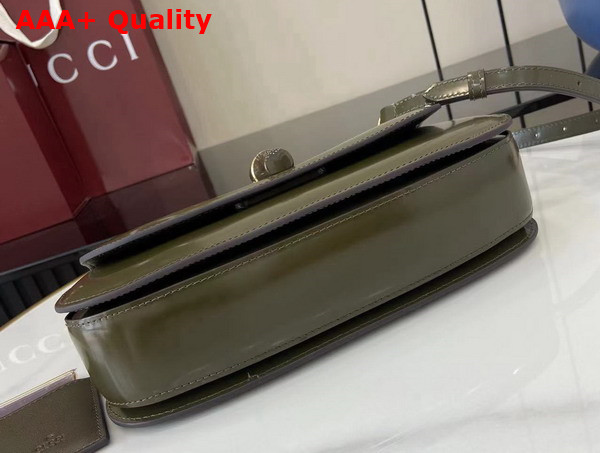 Gucci Bamboo Diva Medium Bag in Forest Green Leather 827750 Replica