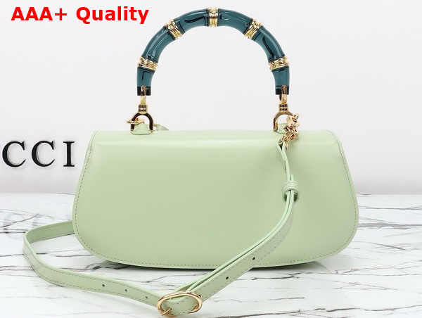 Gucci Bamboo Diva Medium Bag in Light Green Leather 827750 Replica