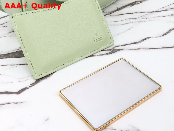 Gucci Bamboo Diva Medium Bag in Light Green Leather 827750 Replica