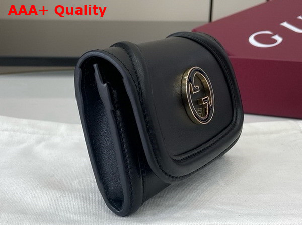 Gucci Blondie Card Case in Black Leather 818795 Replica