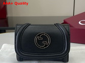 Gucci Blondie Card Case in Black Leather 818795 Replica