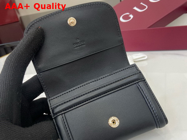 Gucci Blondie Card Case in Black Leather 818795 Replica