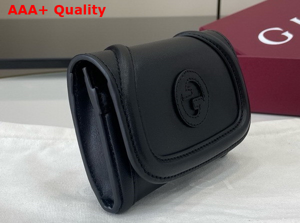 Gucci Blondie Card Case in Black Leather 818811 Replica