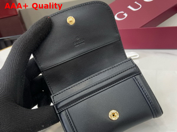 Gucci Blondie Card Case in Black Leather 818811 Replica