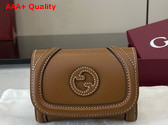 Gucci Blondie Card Case in Brown Leather 818811 Replica