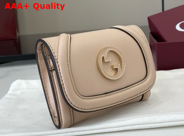 Gucci Blondie Card Case in Pale Pink Leather 818795 Replica