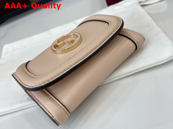 Gucci Blondie Card Case in Pale Pink Leather 818795 Replica