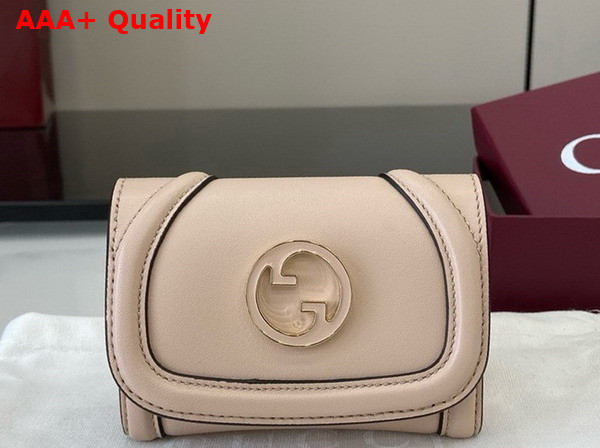 Gucci Blondie Card Case in Pale Pink Leather 818795 Replica