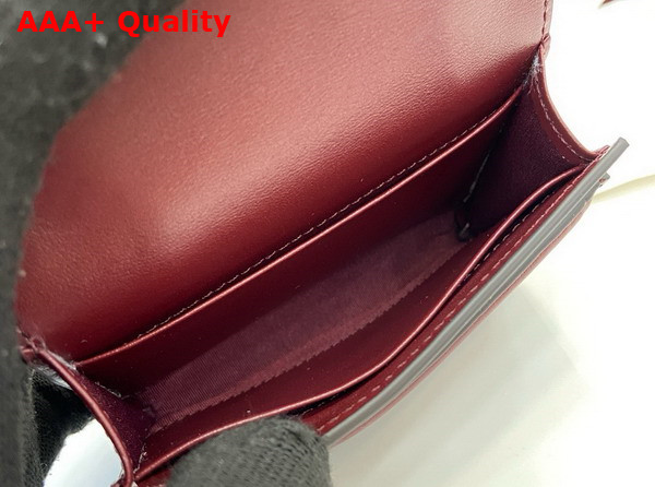 Gucci Blondie Card Case in Rosso Ancora Red Leather 818795 Replica