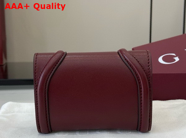 Gucci Blondie Card Case in Rosso Ancora Red Leather 818811 Replica