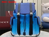 Gucci Chroma Large Backpack in Gradient Blue GG Monogram Coated Fabric 792080 Replica