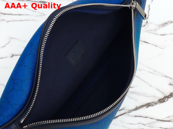 Gucci Chroma Large Belt Bag in Gradient Blue GG Monogram Coated Fabric 835810 Replica