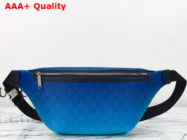 Gucci Chroma Large Belt Bag in Gradient Blue GG Monogram Coated Fabric 835810 Replica