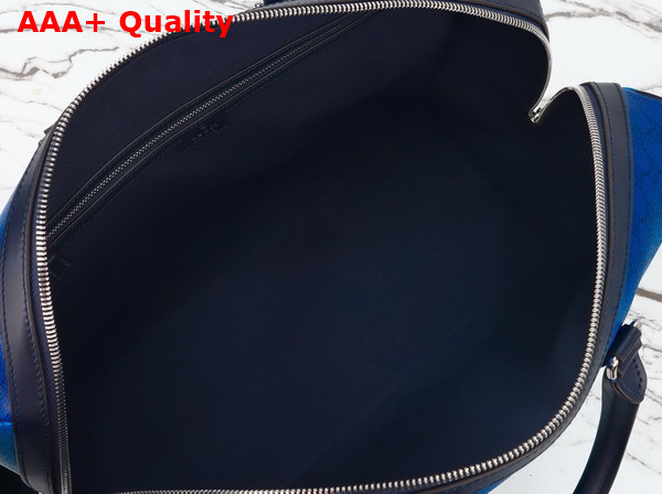 Gucci Chroma Medium Duffle Bag in Gradient Blue GG Monogram Coated Fabric 835688 Replica