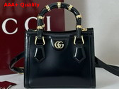 Gucci Diana Small Tote Bag in Black Leather 832936 Replica