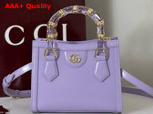 Gucci Diana Small Tote Bag in Lilac Leather 832936 Replica