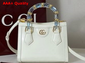 Gucci Diana Small Tote Bag in White Leather 832936 Replica