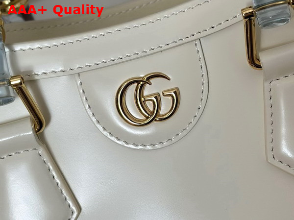 Gucci Diana Small Tote Bag in White Leather 832936 Replica