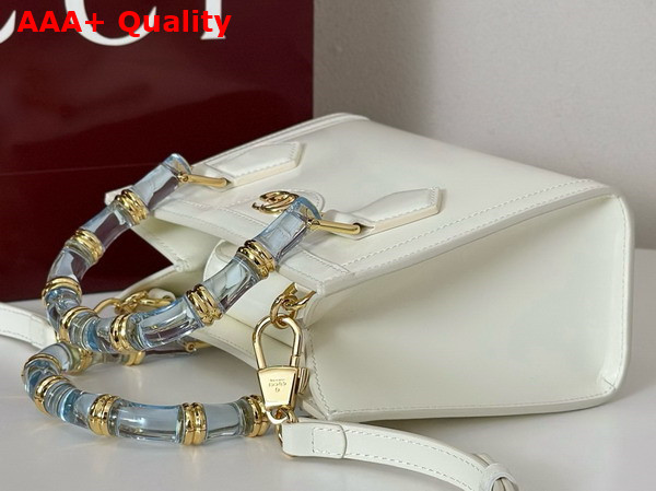 Gucci Diana Small Tote Bag in White Leather 832936 Replica
