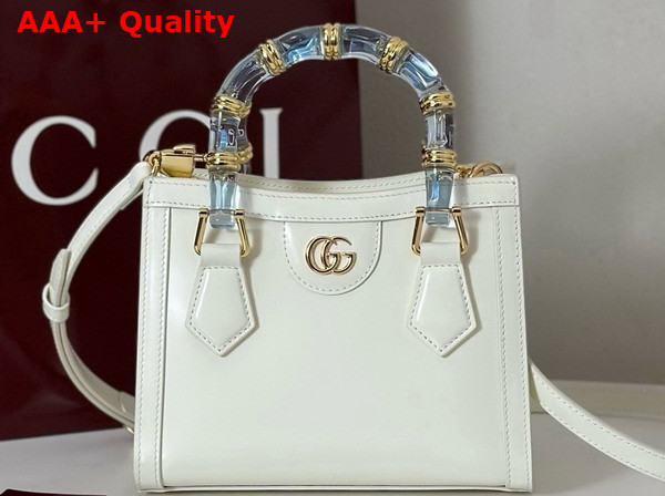 Gucci Diana Small Tote Bag in White Leather 832936 Replica