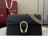 Gucci Dionysus Medium Shoulder Bag in Black Leather 795005 Replica