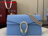 Gucci Dionysus Medium Shoulder Bag in Light Blue Leather 795005 Replica